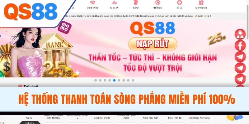 Hệ thống thanh toán sòng phẳng miễn phí 100%