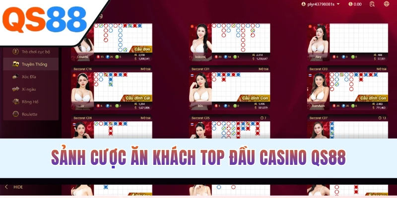Sảnh cược ăn khách top đầu Casino QS88